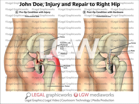Injury and Repair to Right Hip