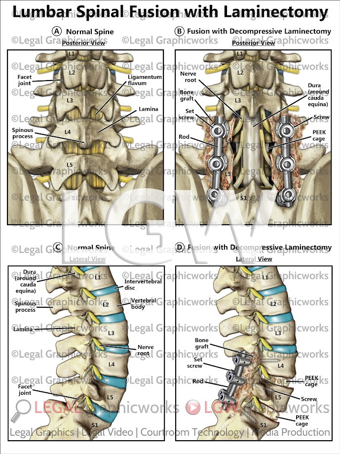 Lumbar Spinal Fusion with Laminectomy