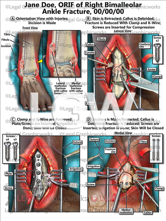 ORIF of Right Bimalleolar Ankle Fracture