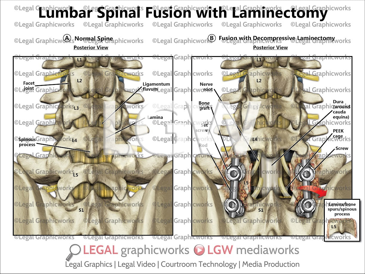 Lumbar Spinal Fusion with Laminectomy