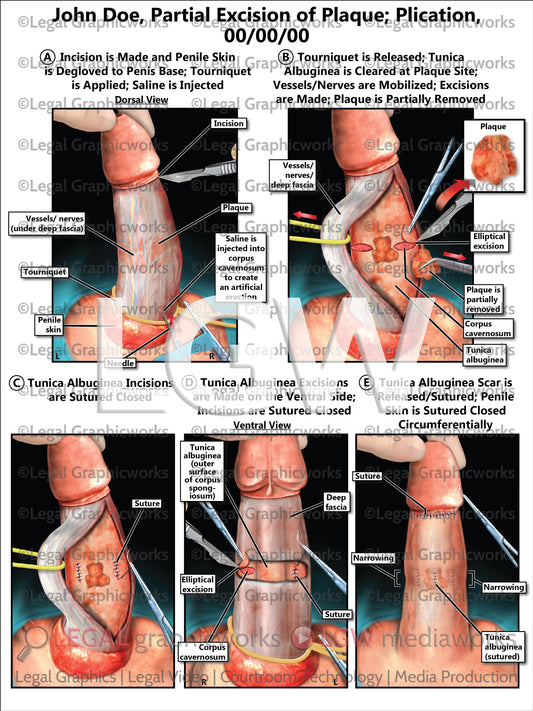 Partial Excision of Plaque; Plication