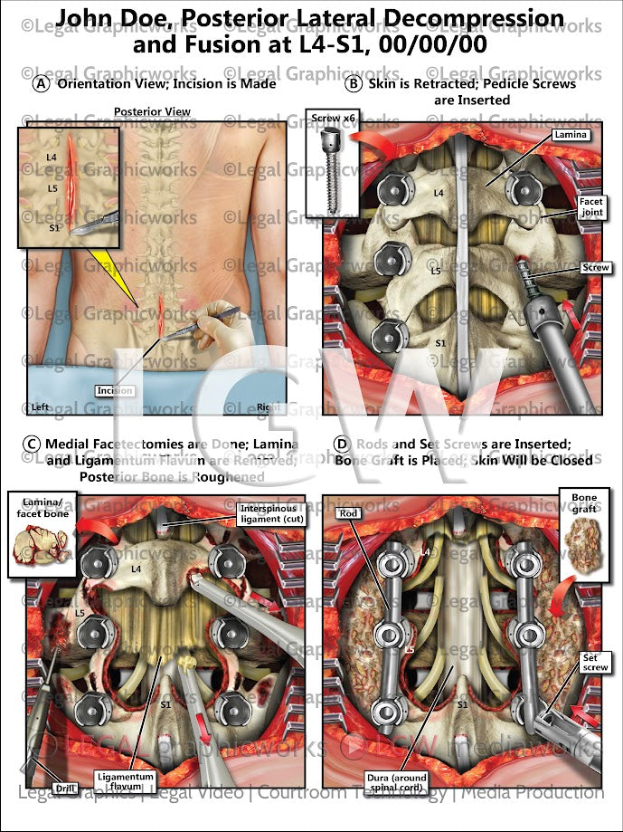 Posterior Lateral Decompression and Fusion at L4-S1