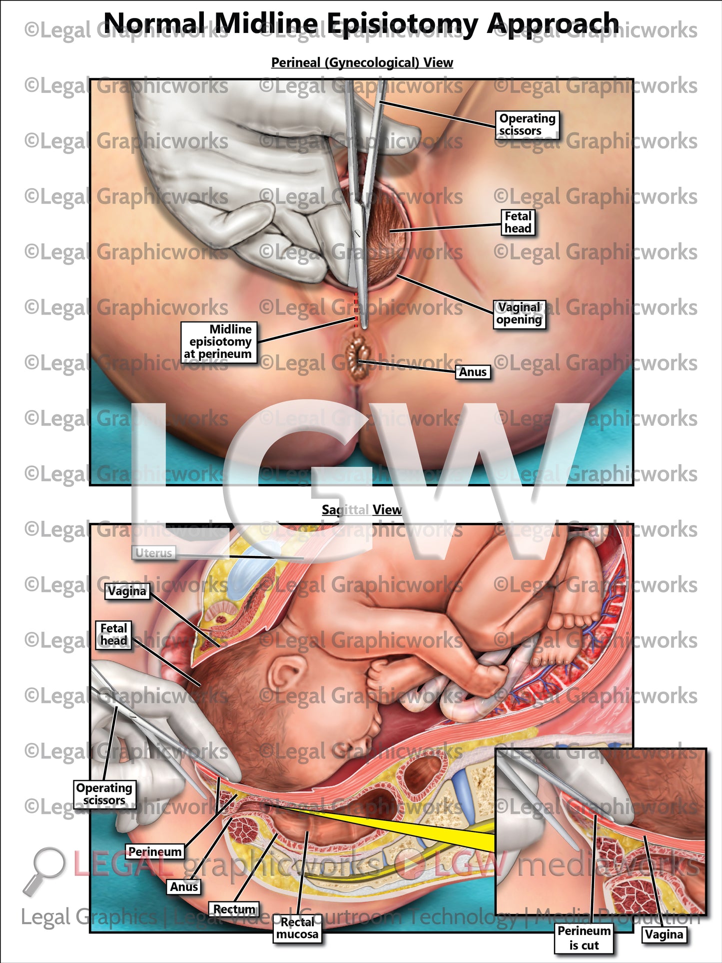 Normal Midline Episiotomy Approach