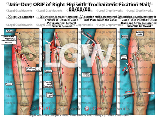 ORIF of Right Hip with Trochanteric Fixation Nail