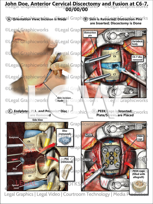 Anterior Cervical Discectomy and Fusion at C6-7
