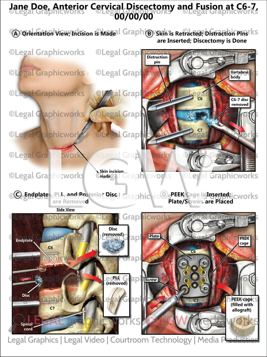 Anterior Cervical Discectomy and Fusion at C6-7