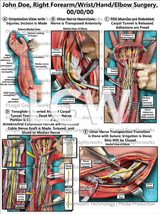 Right Forearm/Wrist/Hand/Elbow Surgery