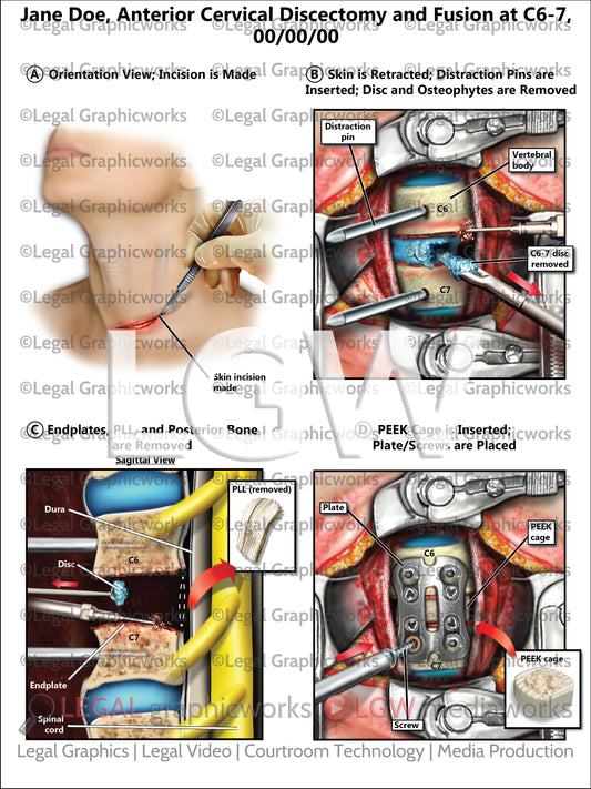 Anterior Cervical Discectomy and Fusion at C6-7