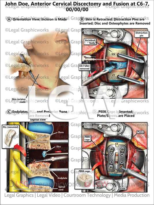 Anterior Cervical Discectomy and Fusion at C6-7