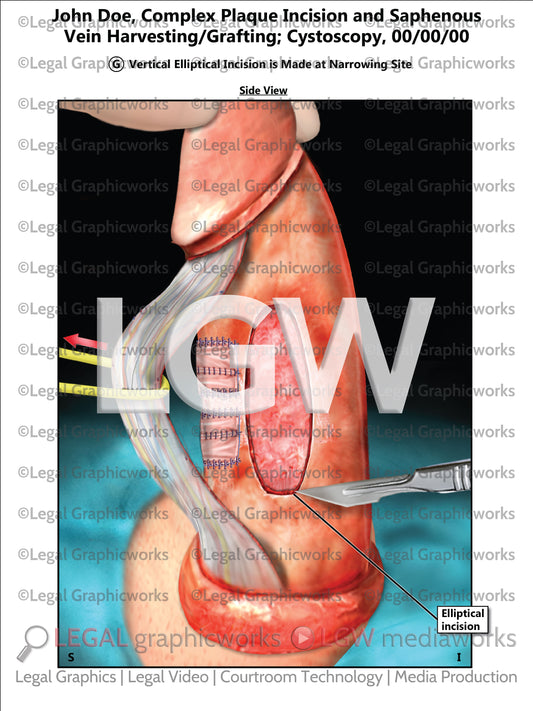 Complex Plaque Incision and Saphenous Vein Harvesting/Grafting; Cystoscopy
