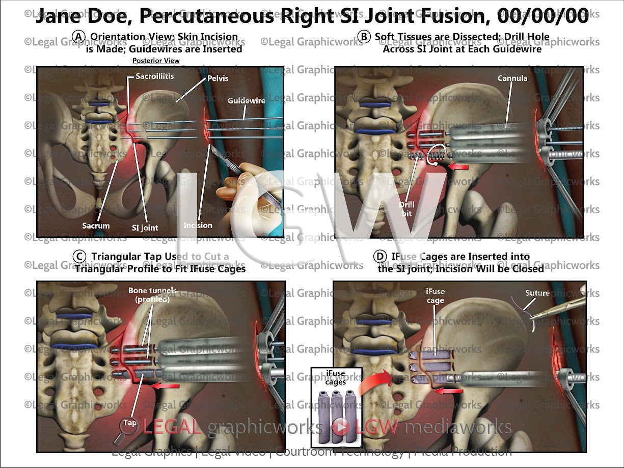 Percutaneous Right SI Joint Fusion