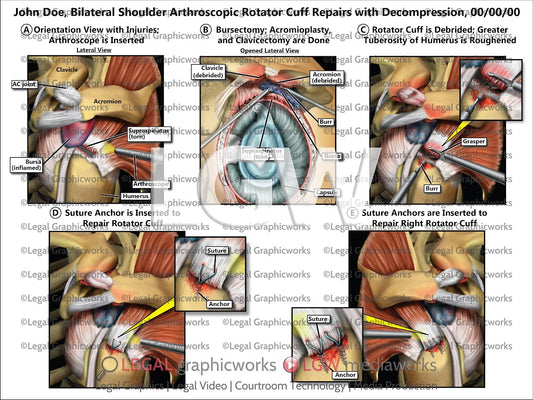 Bilateral Shoulder Arthroscopic Rotator Cuff Repairs with Decompression