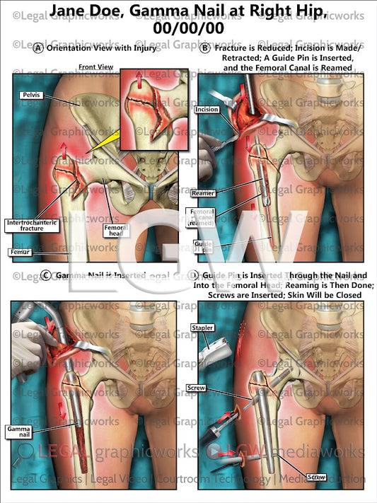 Gamma Nail at Right Hip