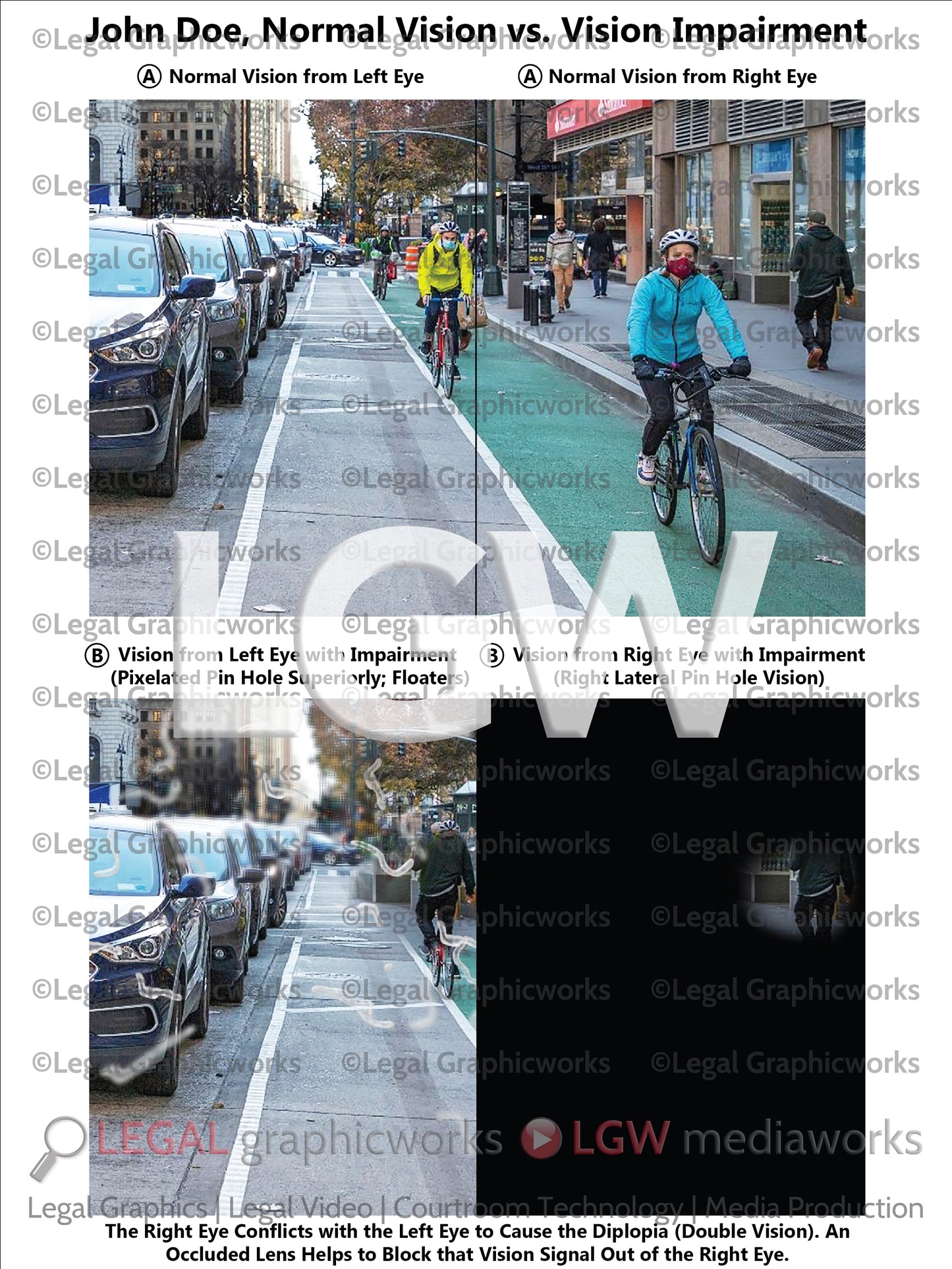 Normal Vision vs. Vision Impairment