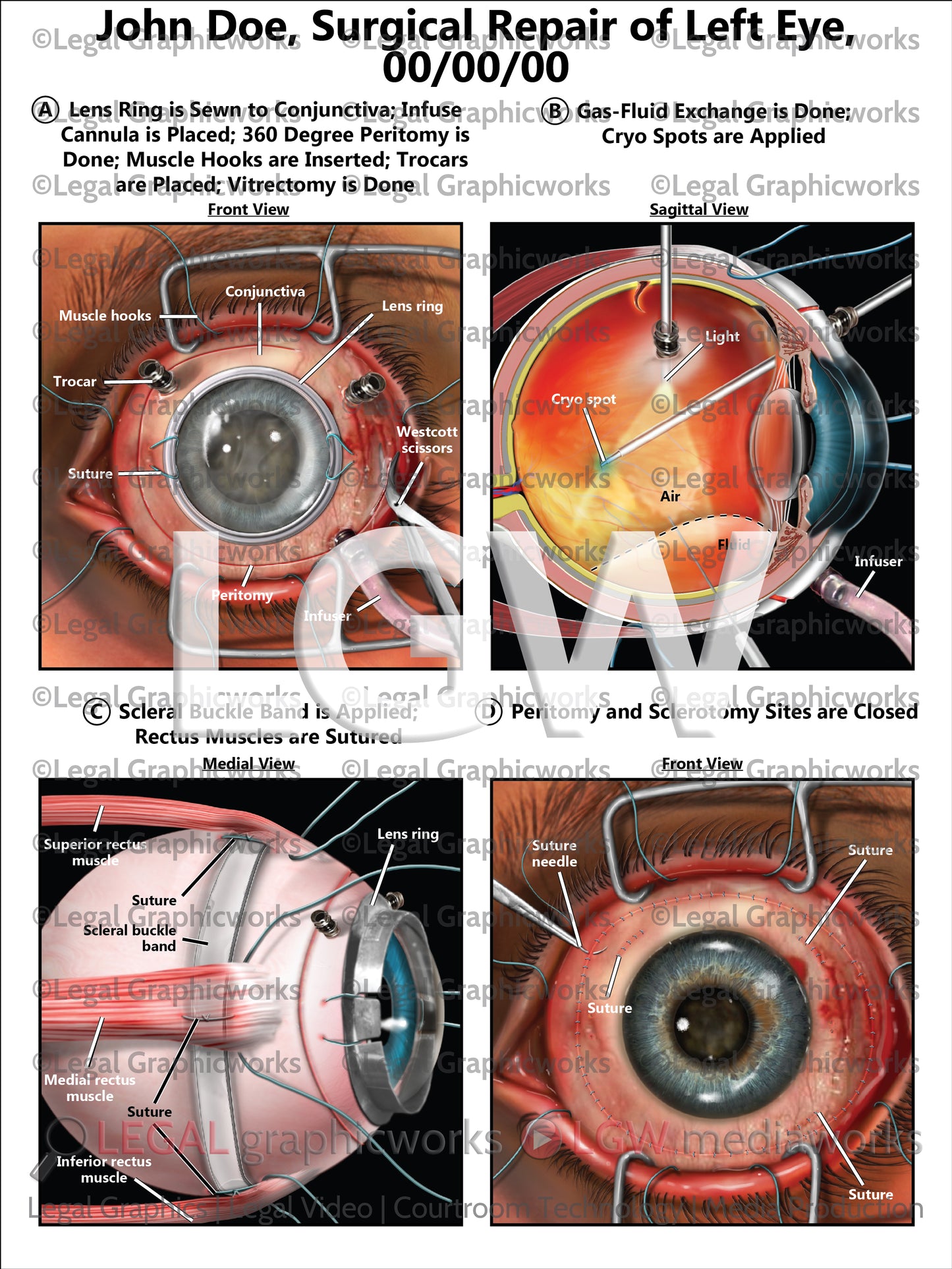 Surgical Repair of Left Eye