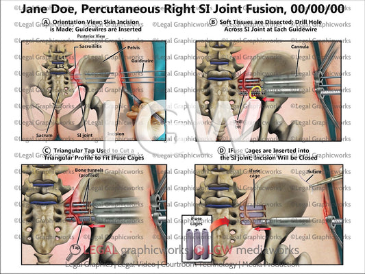 Percutaneous Right SI Joint Fusion