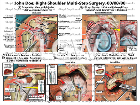 Right Shoulder Multi-Step Surgery
