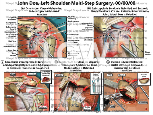 Left Shoulder Multi-Step Surgery