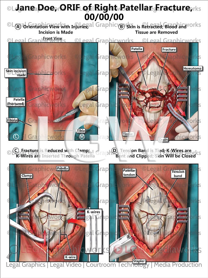 ORIF of Right Patellar Fracture