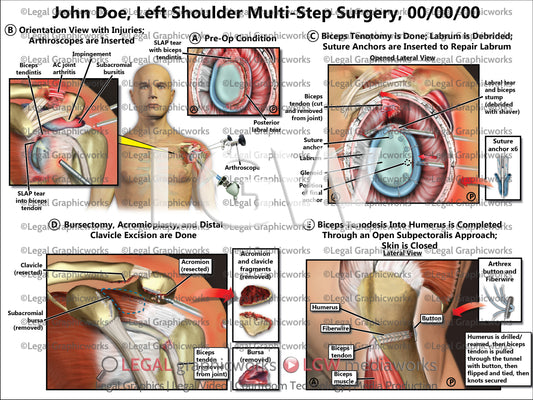 Left Shoulder Multi-Step Surgery