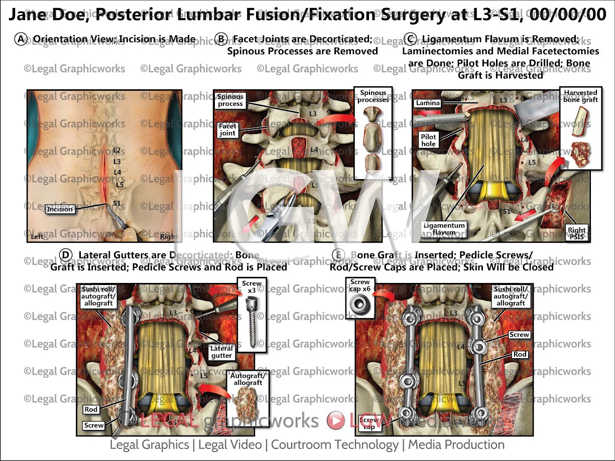Posterior Lumbar Fusion/Fixation Surgery at L3-S1