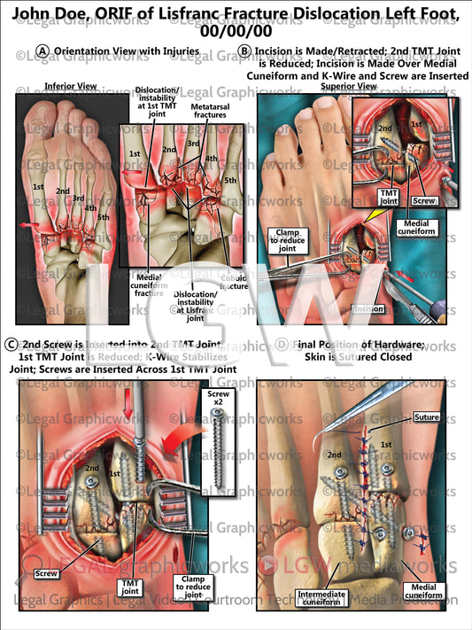 ORIF of Lisfranc Fracture Dislocation Left Foot