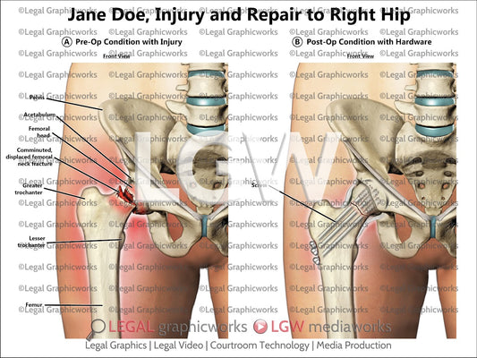 Injury and Repair to Right Hip