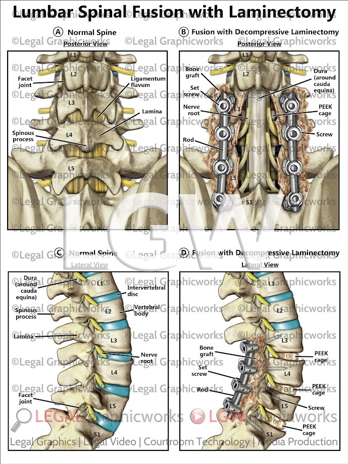 Lumbar Spinal Fusion with Laminectomy