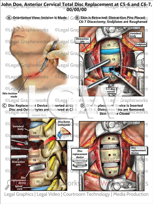 Anterior Cervical Total Disc Replacement at C5-6 and C6-7