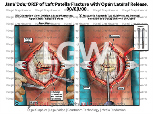 ORIF of Left Patella Fracture with Open Lateral Release