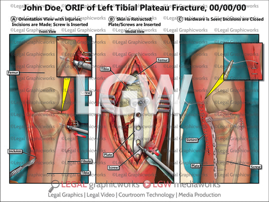 ORIF of Left Tibial Plateau Fracture