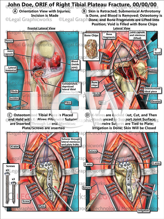ORIF of Right Tibial Plateau Fracture