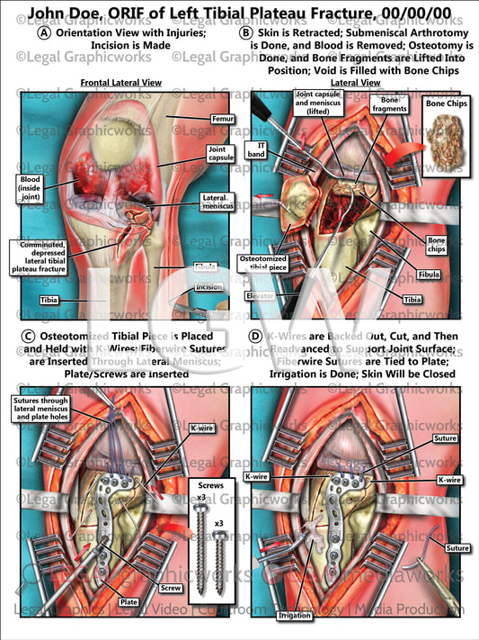 ORIF of Left Tibial Plateau Fracture