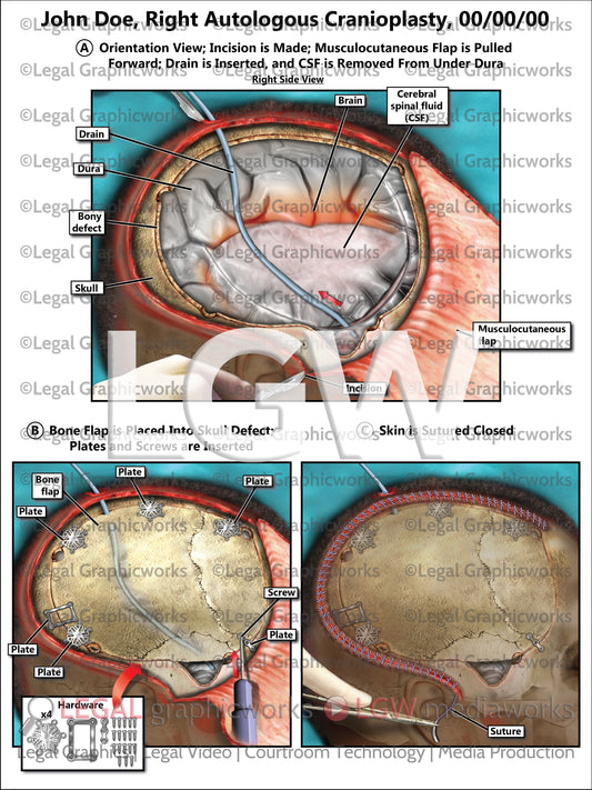 Right Autologous Cranioplasty