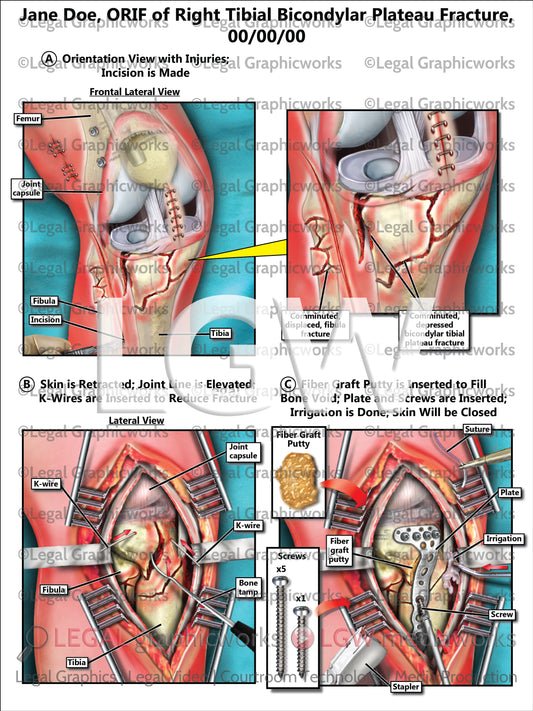 ORIF of Right Tibial Bicondylar Plateau Fracture