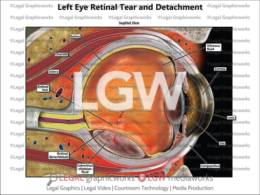 Left Eye Retinal Tear and Detachment