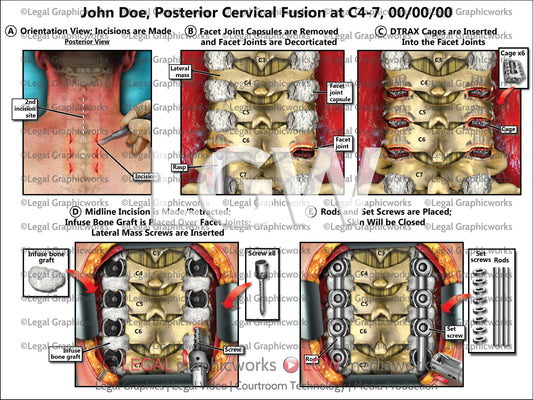 Posterior Cervical Fusion at C4-7