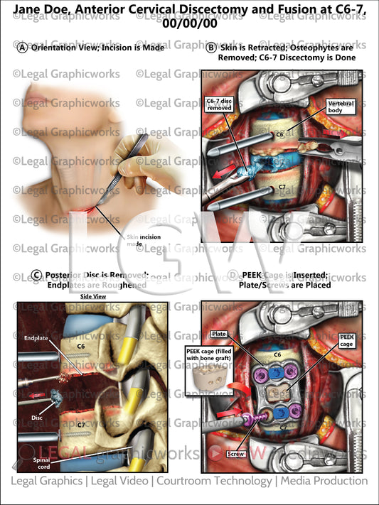 Anterior Cervical Discectomy and Fusion at C6-7