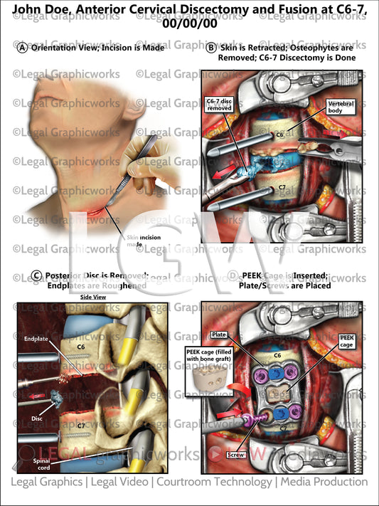 Anterior Cervical Discectomy and Fusion at C6-7
