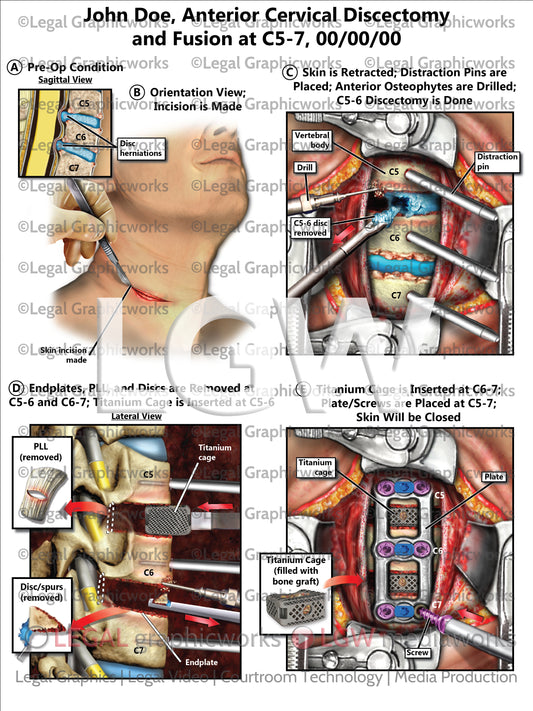 Anterior Cervical Discectomy and Fusion at C5-7
