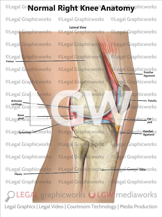 Normal Right Knee Anatomy