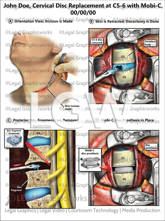 Cervical Disc Replacement at C5-6 with Mobi-C