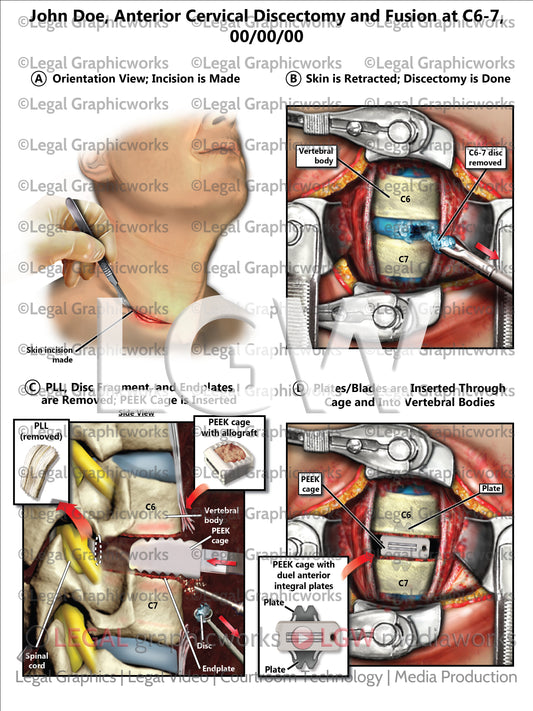 Anterior Cervical Discectomy and Fusion at C6-7