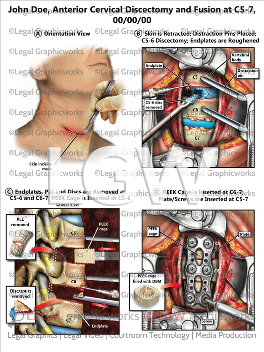 Anterior Cervical Discectomy and Fusion at C5-7