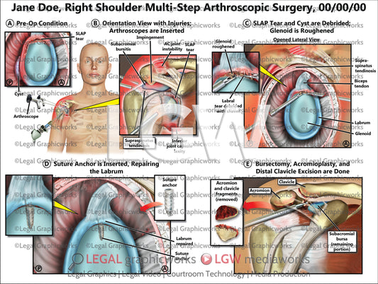 Right Shoulder Multi-Step Arthroscopic Surgery