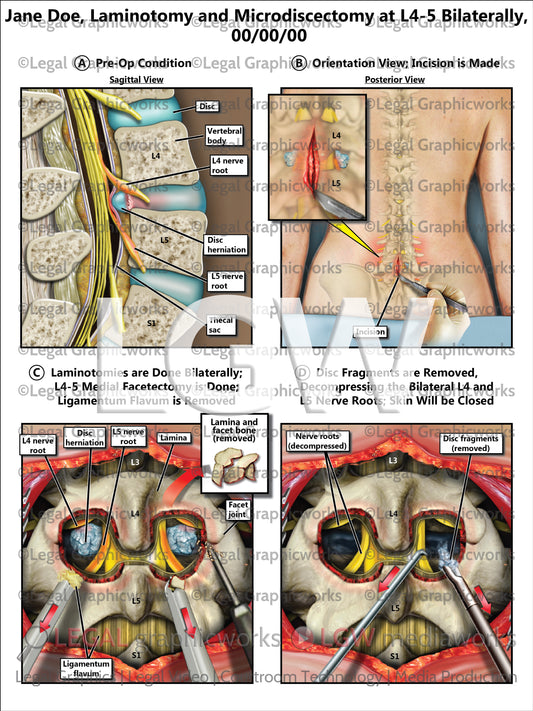Laminotomy and Microdiscectomy at L4-5 Bilaterally