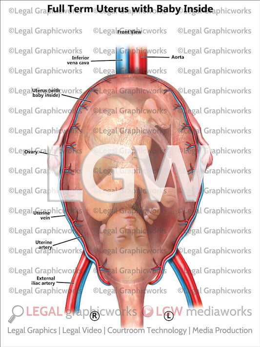 Full Term Uterus with Baby Inside