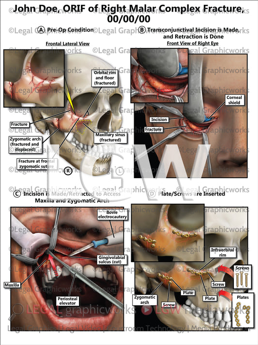 ORIF of Right Malar Complex Fracture