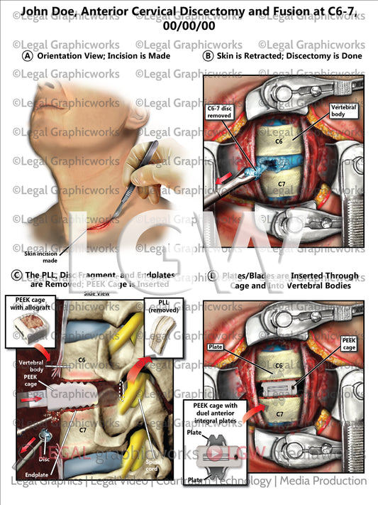 Anterior Cervical Discectomy and Fusion at C6-7
