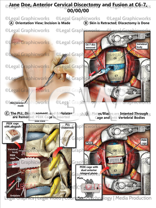 Anterior Cervical Discectomy and Fusion at C6-7